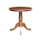 International Concepts Round 30 in Round Top Pedestal Table, 29.1 inHeight, Distressed Oak, 30 W, 30 L, 29.1 in H, Wood K42-30RT - alternate 4